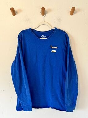 Boise State Broncos Nike Football Men's XL The Nike Tee Long Sleeve Shirt Blue